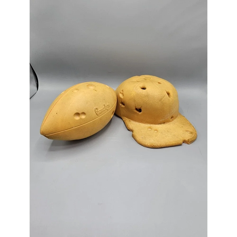 VTG Foam Cheesehead Baseball Hat & Football Green‎ Bay Packers 1987 Foamnation